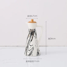 Load image into Gallery viewer, Black & White Taper Soy Sauce Bottle | Oil Vinegar Dispensers - 1 Pc