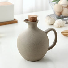Load image into Gallery viewer, Large Oil Vinegar Soy Sauce Bottle & Dispenser Jug Ceramic Set