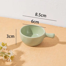 Load image into Gallery viewer, Pastel Soy Sauce Dish Pan | Cute Ceramic Dipping Bowl with Handle - 1 Pc