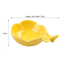 Load image into Gallery viewer, Cute Leaf Soy Sauce Dish | Japanese Ceramic Sushi Bowls for Dipping - 1 Pc