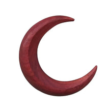 Load image into Gallery viewer, Wood Moon Hair Sticks | Hand Carved Wooden Crescent Pin - 1 Pc