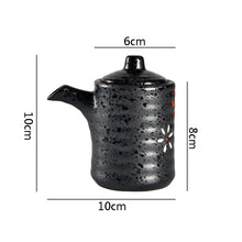 Load image into Gallery viewer, Japanese Retro Ceramic Soy Sauce Bottle Dispenser | Spice Bottle and Seasoning Storage with Spout - 1 Pc