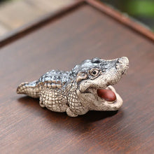 Load image into Gallery viewer, Crocodile Tea Pet | Handmade Chinese Clay Tea Ornaments Mascots Figurines - 1 Pc