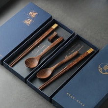 Load image into Gallery viewer, Solid Wood Luxury Chinese Chopsticks and Holders Gift with Box - 1 Set