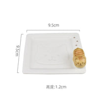 Load image into Gallery viewer, Cat Soy Sauce Plate - Japanese Ceramic (1 Pc)