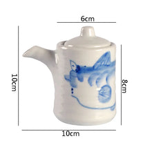 Load image into Gallery viewer, Japanese Retro Ceramic Soy Sauce Bottle Dispenser | Spice Bottle and Seasoning Storage with Spout - 1 Pc