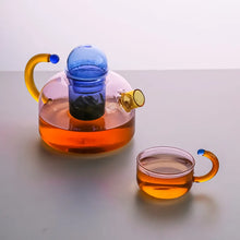 Load image into Gallery viewer, Contemporary Glass Teapot on Stove | Infuser Kettle with Cups - 1 Pc
