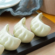 Load image into Gallery viewer, Cute Chopstick Holder | Creative Dumpling Utensil Rest - 1 or 4 Pc