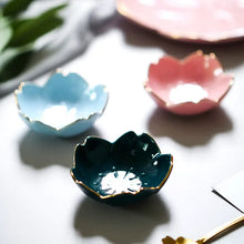 Load image into Gallery viewer, Cute Sakura Flower Soy Sauce Dish | Small Japanese Ceramic Dipping Bowls - 1 Pc