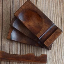 Load image into Gallery viewer, Japanese Wooden Spoon & Chopsticks Holder | Japanese Dual Tableware Rest - 4 Pc Set
