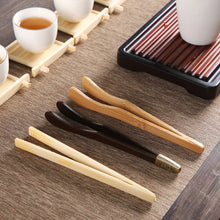 Load image into Gallery viewer, Bamboo Tea Tongs | Wooden Ceremony Tea Bag Squeezers - 1 Pc