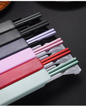 Load image into Gallery viewer, Portable 304 Stainless Steel Chopstick with Case Box for Lunch Tableware