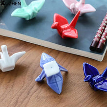 Load image into Gallery viewer, Cute Crane Chopstick Rest | Ceramic Animal Utensil Holder Accessories | 1 Pc