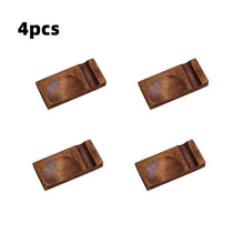 Load image into Gallery viewer, Japanese Wooden Spoon & Chopsticks Holder | Japanese Dual Tableware Rest - 4 Pc Set