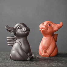 Load image into Gallery viewer, Cattle Spitting Tea Pet | Chinese Clay Handmade Spraying Tea Pets Ornaments - 1 Pc
