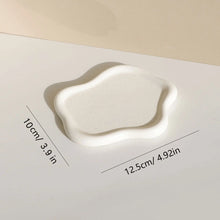 Load image into Gallery viewer, Chrome Ceramic Trinket Dish — Organic Jewelry Tray (1 pc)