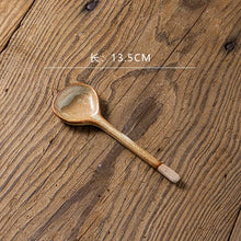 Load image into Gallery viewer, Minimalist Retro Ceramic Soup Spoon | Neutral Stoneware - 1 Pc