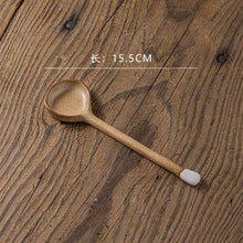 Load image into Gallery viewer, Minimalist Retro Ceramic Soup Spoon | Neutral Stoneware - 1 Pc