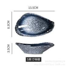 Load image into Gallery viewer, Oyster Shape Soy Sauce Dish | Japanese Ceramic Sauces Bowl - 1 Pc