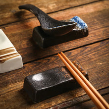 Load image into Gallery viewer, Japanese Spoon & Chopstick Holder | Ceramic Tableware Accessory - 1 Pc