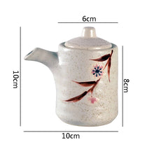 Load image into Gallery viewer, Japanese Retro Ceramic Soy Sauce Bottle Dispenser | Spice Bottle and Seasoning Storage with Spout - 1 Pc