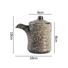 Load image into Gallery viewer, Japanese Retro Ceramic Soy Sauce Bottle Dispenser | Spice Bottle and Seasoning Storage with Spout - 1 Pc