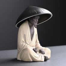 Load image into Gallery viewer, Praying Monk Tea Pet with Strainer | Chinese Ceramic Ornament - 1 Pc