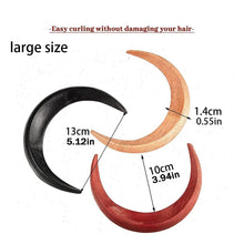 Load image into Gallery viewer, Wood Moon Hair Sticks | Hand Carved Wooden Crescent Pin - 1 Pc