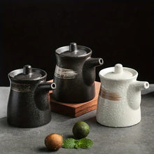 Load image into Gallery viewer, Ceramic Soy Sauce Bottle | Asian Retro Oil, Condiment, Seasoning Kitchen Liquid Dispensers