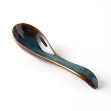 Load image into Gallery viewer, Rustic Japanese Ceramic Soup Spoons | Asian Cutlery Utensils - 1 Pc