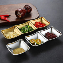 Load image into Gallery viewer, Korean Soy Sauce Plate | Stainless Steel Sauce Dish Trays for Dipping - 1 Pc