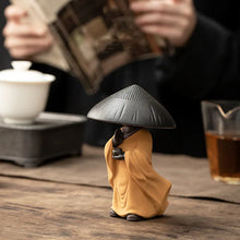 Load image into Gallery viewer, Praying Monk Tea Pet with Strainer | Chinese Ceramic Ornament - 1 Pc