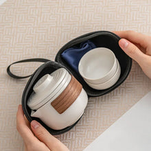 Load image into Gallery viewer, Ceramic Travel Chinese Tea Set | Small Portable Pot Cups Gift