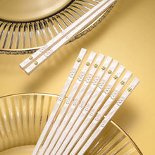Load image into Gallery viewer, Dark Luxury Ornate Korean Metal Chopstick Set | Reusable & Dishwasher Safe - 5 Pairs