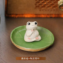 Load image into Gallery viewer, Ceramic Frog Tea Pets | Chinese Kung Fu Tea Ornaments - 1 Pc