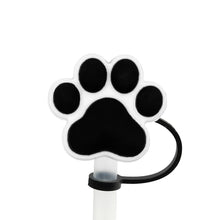 Load image into Gallery viewer, Cute Black Cat Straw Toppers | Silicone Cup Covers - 1 Pc