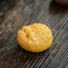 Load image into Gallery viewer, Golden Toad Tea Pet | Chinese Frog Clay Tea Mascot - 1 Pc
