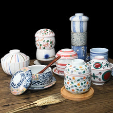 Load image into Gallery viewer, Chawanmushi Cups with Lids | Japanese Steamed Egg Ceramic Kobachi Small Bowl - 1 Pc