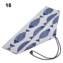 Load image into Gallery viewer, Japanese Portable Chopsticks & Spoon in Pouch | Travel Cotton Linen Fabric Bag - 1 Set