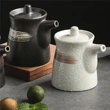 Load image into Gallery viewer, Ceramic Soy Sauce Bottle | Asian Retro Oil, Condiment, Seasoning Kitchen Liquid Dispensers