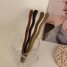 Load image into Gallery viewer, Wavy Wood Hair Stick | Minimalist Womens Hairstyle Pin - 1 Pc