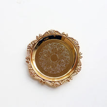 Load image into Gallery viewer, Silver & Gold Small Trinket Dish | Jewelry Tray Plate - 1 Pc