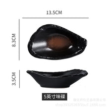 Load image into Gallery viewer, Oyster Shape Soy Sauce Dish | Japanese Ceramic Sauces Bowl - 1 Pc