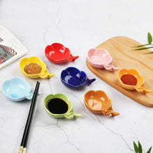 Load image into Gallery viewer, Cute Leaf Soy Sauce Dish | Japanese Ceramic Sushi Bowls for Dipping - 1 Pc