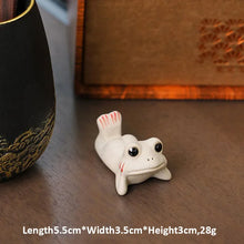 Load image into Gallery viewer, Ceramic Frog Tea Pets | Chinese Kung Fu Tea Ornaments - 1 Pc
