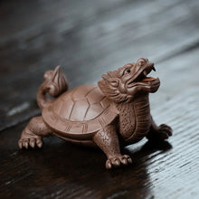 Load image into Gallery viewer, Dragon Turtle Tea Pet | Handmade Clay Chinese Gong Fu Tea Figurine - 1 Pc