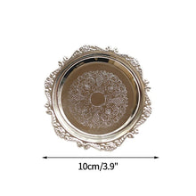Load image into Gallery viewer, Silver & Gold Small Trinket Dish | Jewelry Tray Plate - 1 Pc