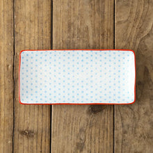 Load image into Gallery viewer, Blue & Green Rectangular Sushi Plates | Japanese Ceramic Platters - 1 Pc