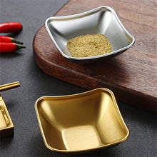 Load image into Gallery viewer, Korean Soy Sauce Plate | Stainless Steel Sauce Dish Trays for Dipping - 1 Pc