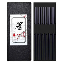 Load image into Gallery viewer, Solid Metal Luxury Chopsticks Set | Silver Gold Chrome Reusable Stainless Steel - 5 Pairs